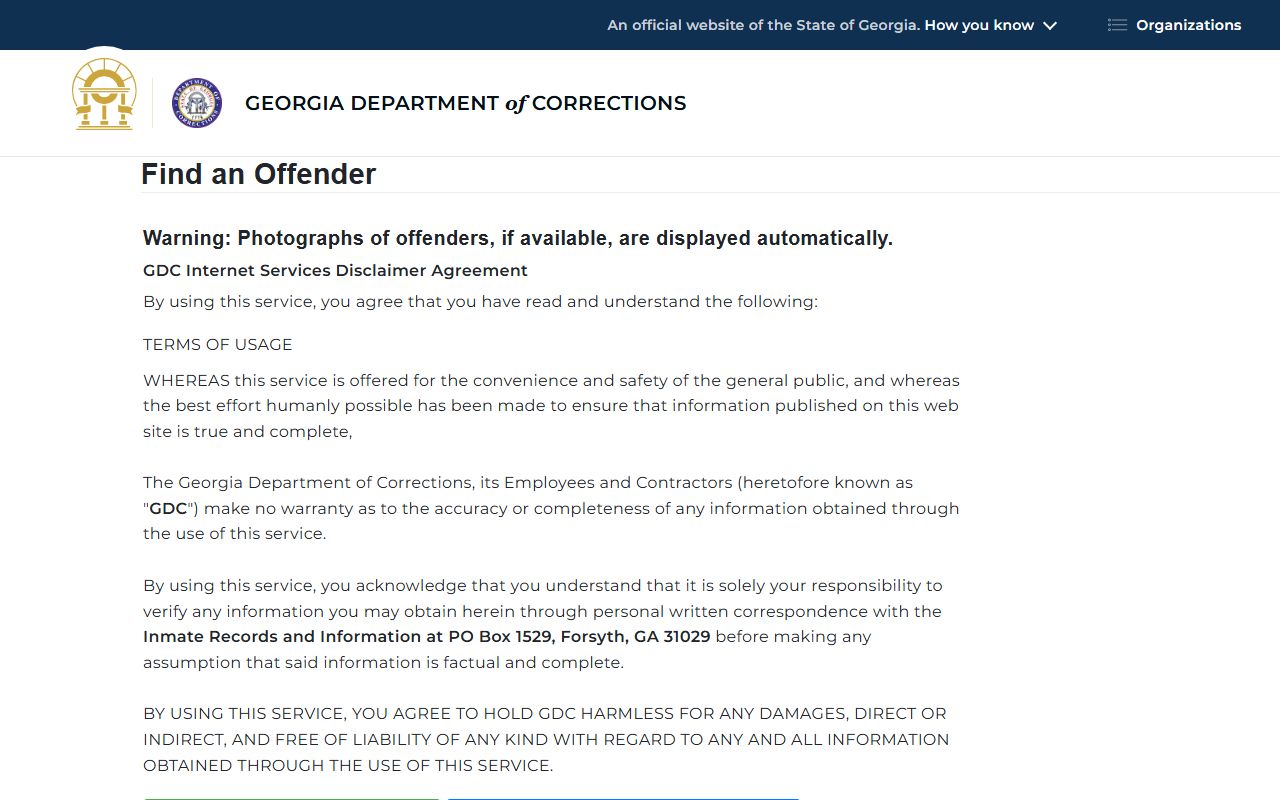 Emanuel County jail mugshots GDC offender photo lookup
